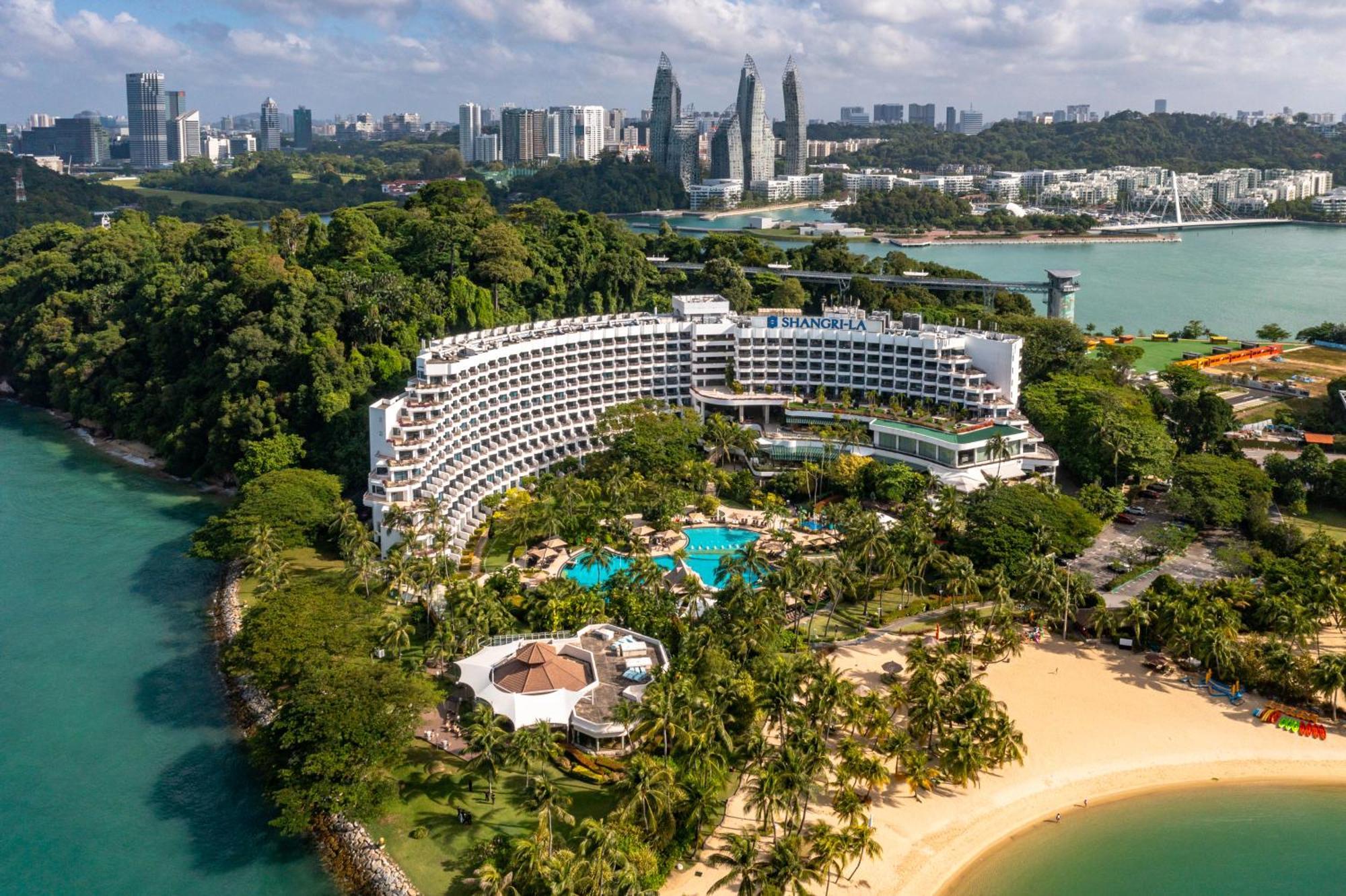 Shangri-La Rasa Sentosa, Сінгапур Екстер'єр фото Aerial view of the resort